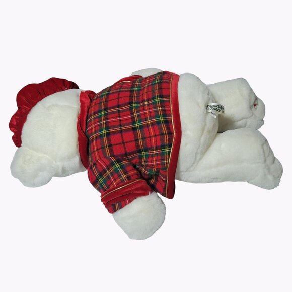 Vintage 90s Dan Dee Christmas Snowflake Teddy 21 in Plush Holiday Stuffed Animal - Picture 4 of 10